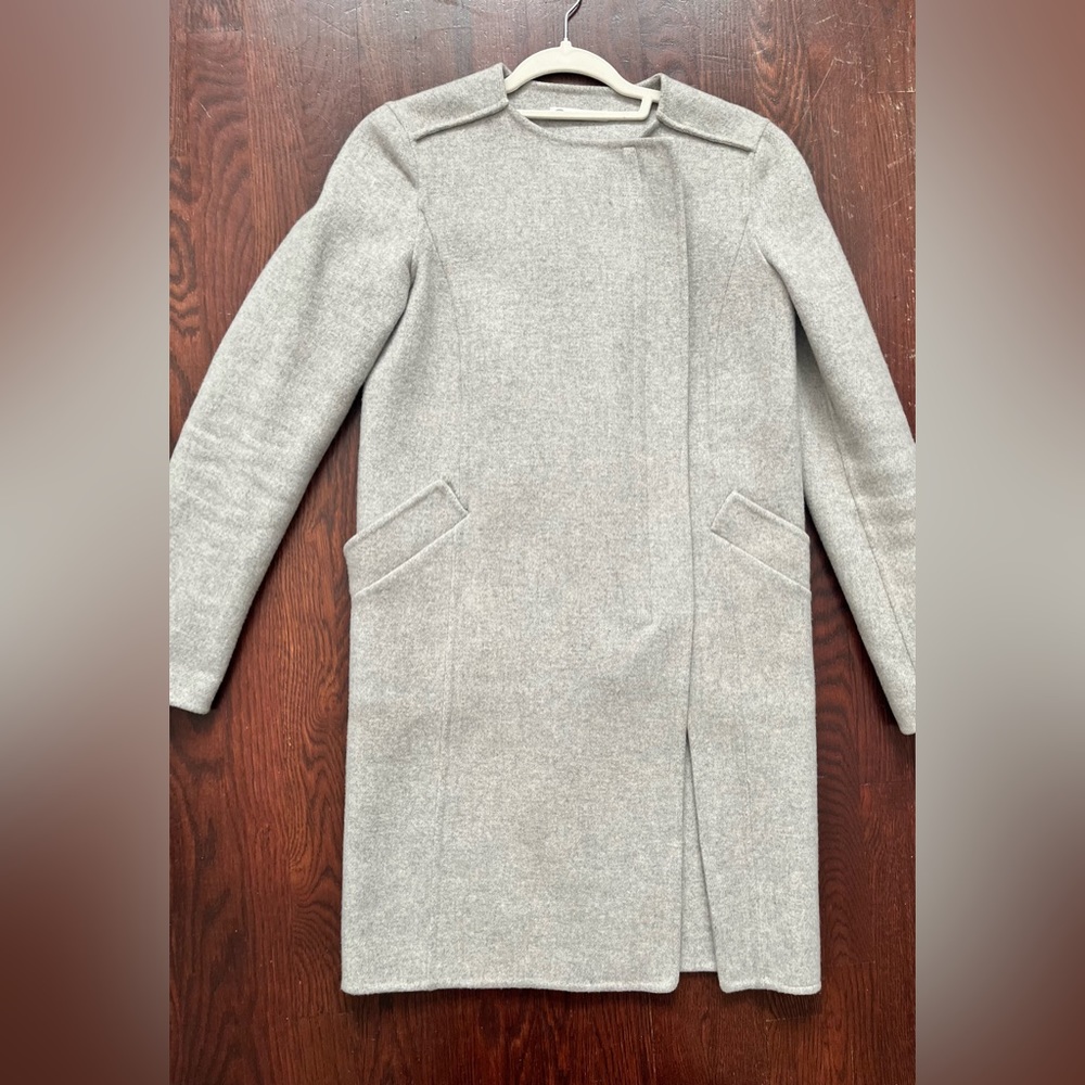 Oscar de la Renta Grey Wool coat